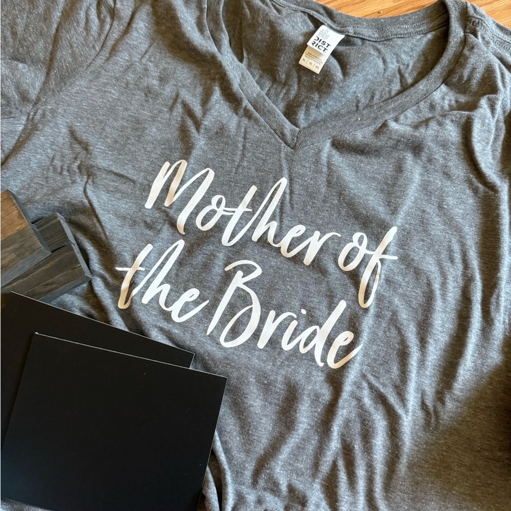 Mother of the Bride Gray V-Neck Tee